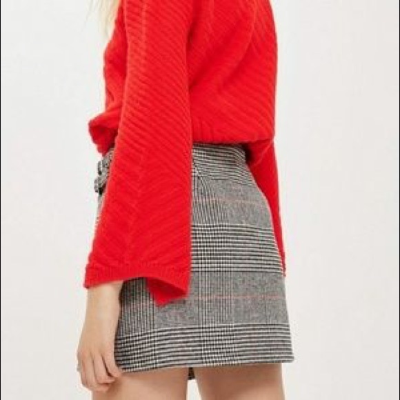 Topshop Houndstooth Skirt - Picture 5 of 7